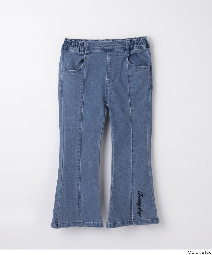 デニム刺繍フレアパンツ キッズ メール便不可 – coca公式ストア