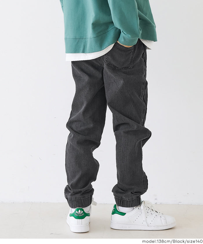 デニムサイドラインジョガーパンツ キッズ メール便不可 – coca