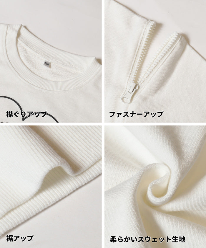 5月末まで限定値下げ【アボガド6】「メッセージ」スウェット(ikitai×××) ジップ肩あきスウェットトップス キッズ メール便不可 – coca公式ストア