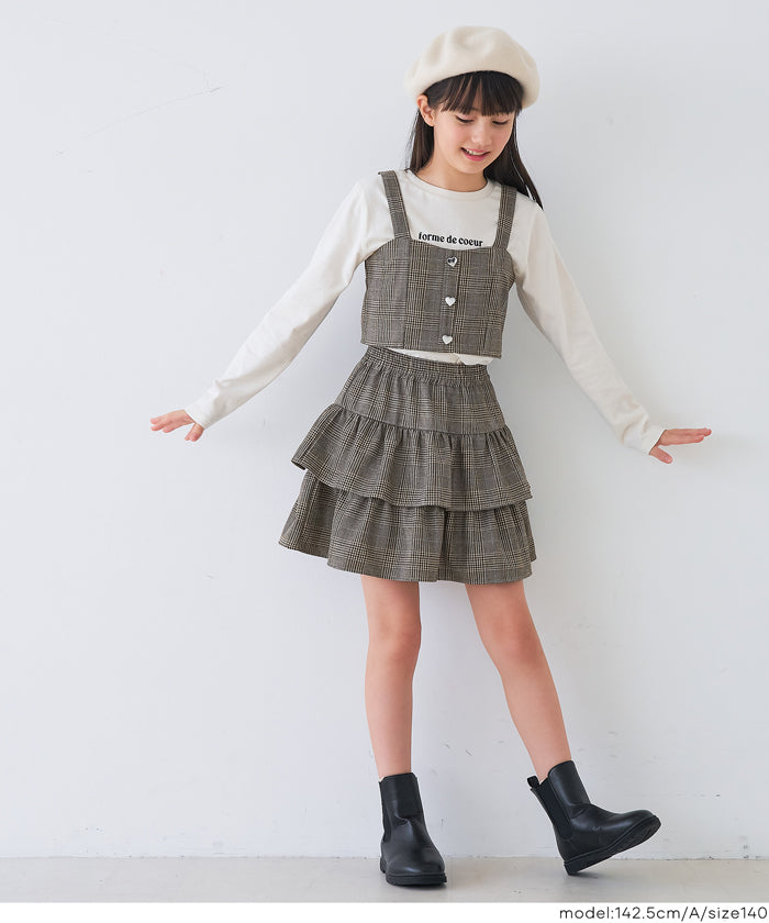 セール☆1990円→1690円 フリルミニスカート キッズ メール便不可