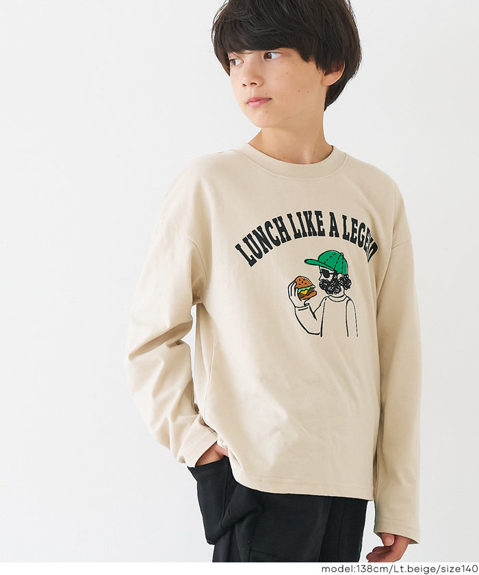 セール☆990円→550円 イラスト長袖Tシャツ キッズ メール便不可