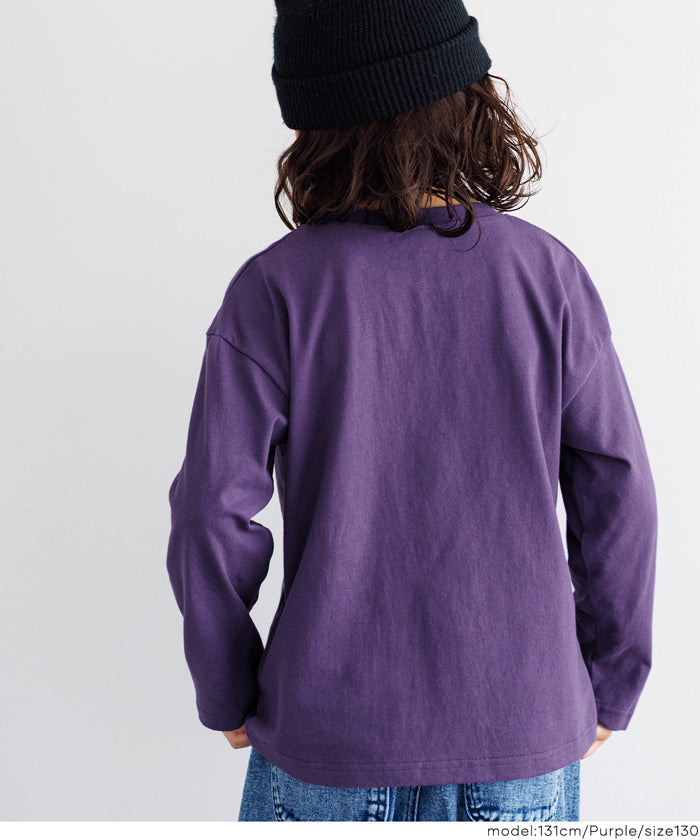 セール☆990円→550円 ゴースト刺繍長袖Tシャツ キッズ メール便不可