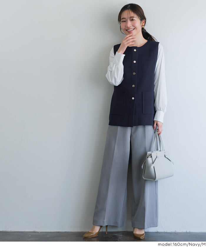 金ボタンニットベスト レディース メール便不可 – coca公式ストア