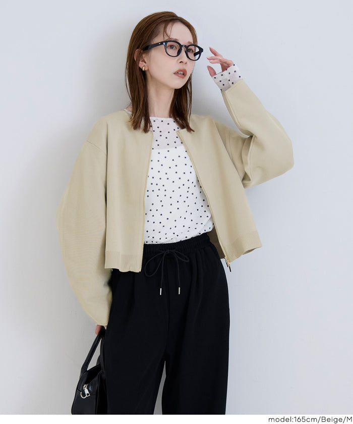 専用　JULY NINE モールニット ブルゾン/BLAMINK l’arum 専用 JULY NINE モールニット ブルゾン/BLAMINK l'arumの通販はau PAY