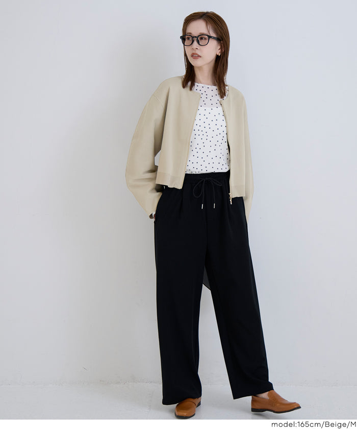 SOLD OUTニットブルゾン セール☆2490円→1990円 ニットブルゾン レディース メール便不可