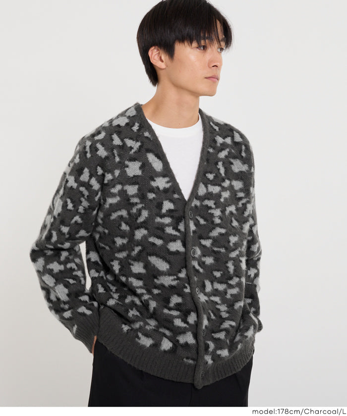レオパード柄ニットカーディガン メンズ メール便不可 – coca公式ストア