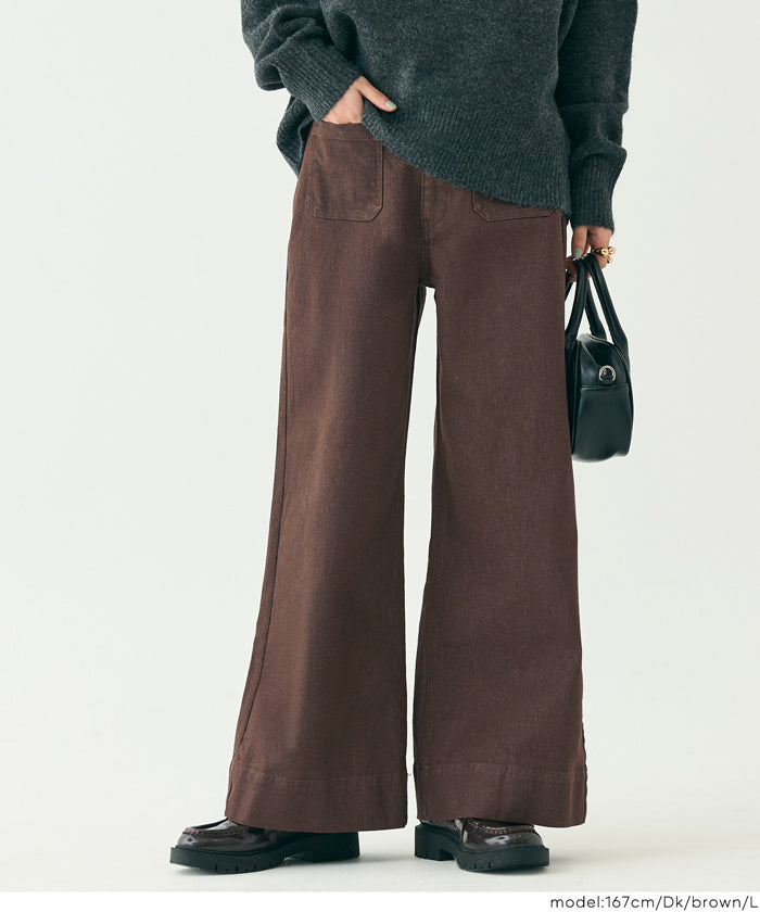 カラーワイドパンツ レディース 送料無料/メール便不可 – coca公式ストア