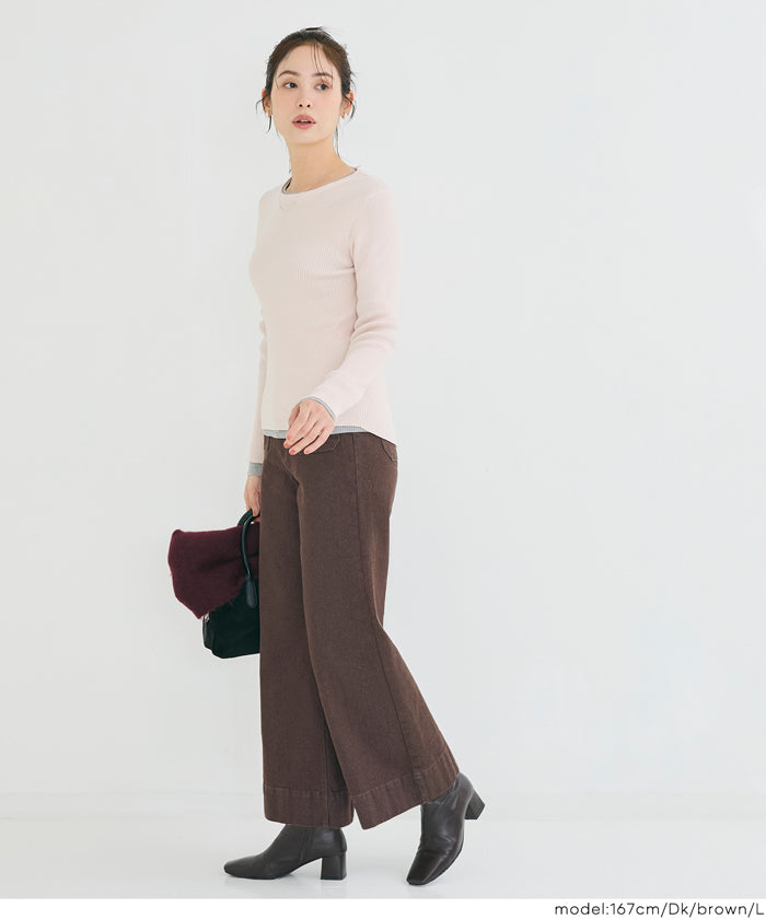 カラーワイドパンツ レディース 送料無料/メール便不可 – coca公式ストア