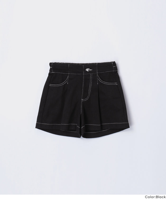 kiitos 様MUSE de Deuxieme Classeショートパンツ 黒 セール☆1690円→1490円 ツイルショートパンツ キッズ メール便不可