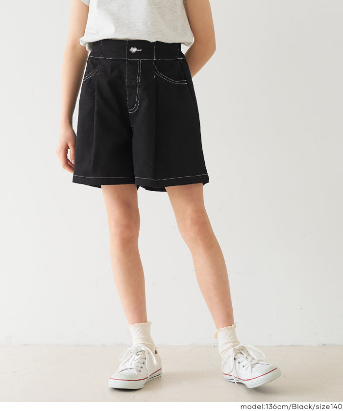 kiitos 様MUSE de Deuxieme Classeショートパンツ 黒 セール☆1690円→1490円 ツイルショートパンツ キッズ メール便不可