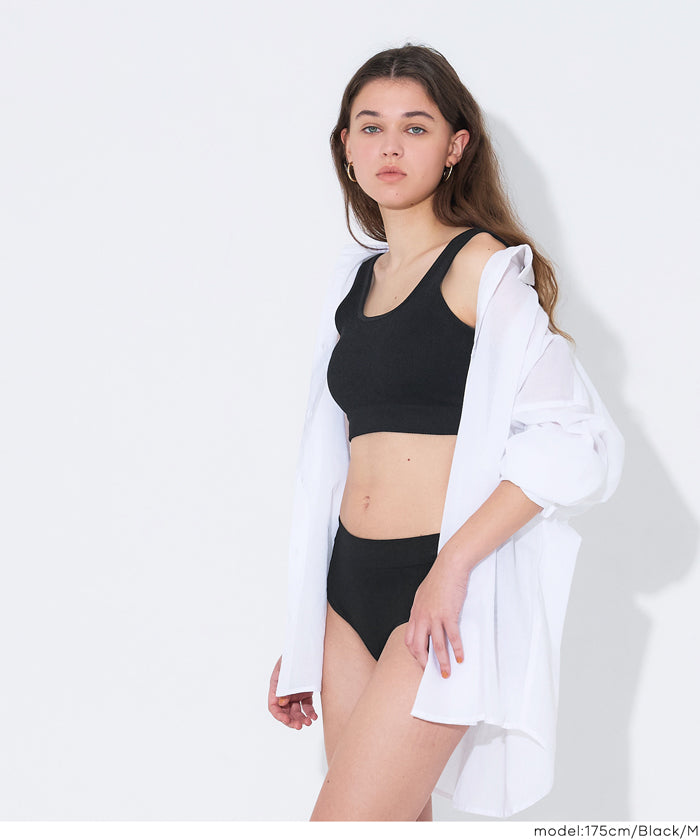 LUCKY WEEK SALE☆ OUT BRA クロップドタンクトップ レディース メール