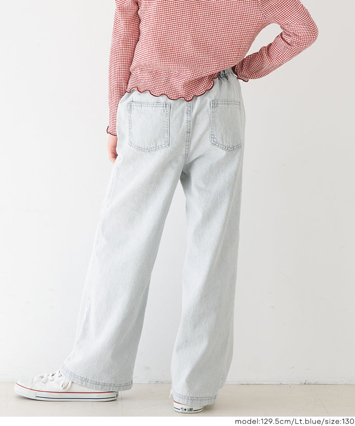 デニムハート刺繍パンツ キッズ メール便不可 – coca公式ストア