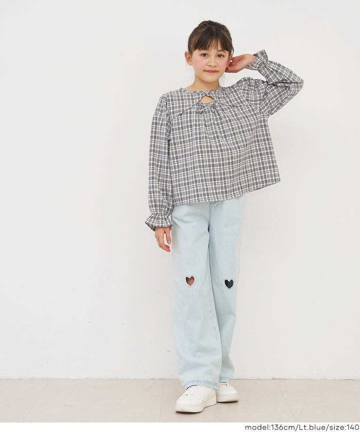 デニムハート刺繍パンツ キッズ メール便不可 – coca公式ストア