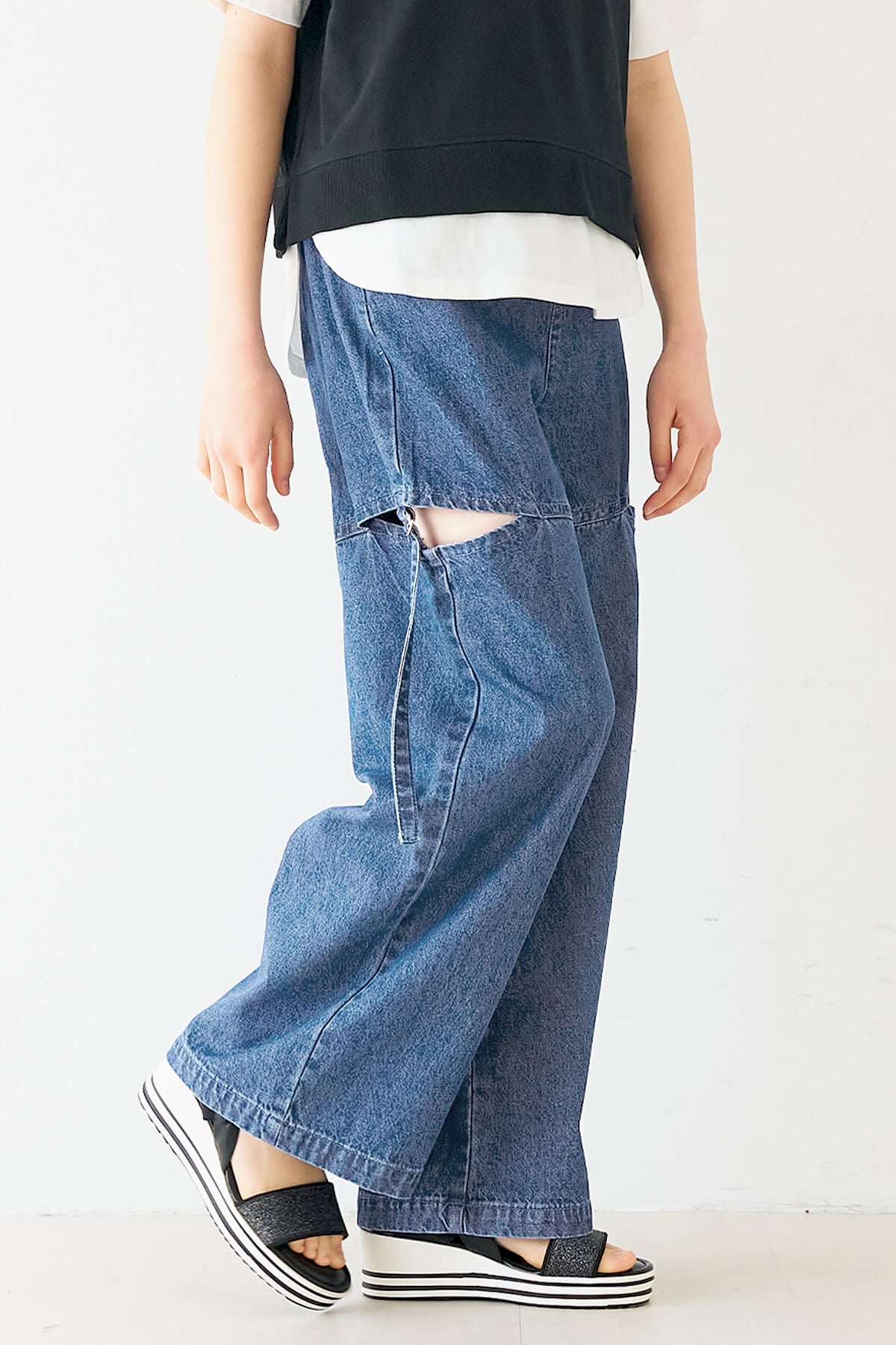 デニムベルトスリットパンツ キッズ メール便不可 – coca公式ストア