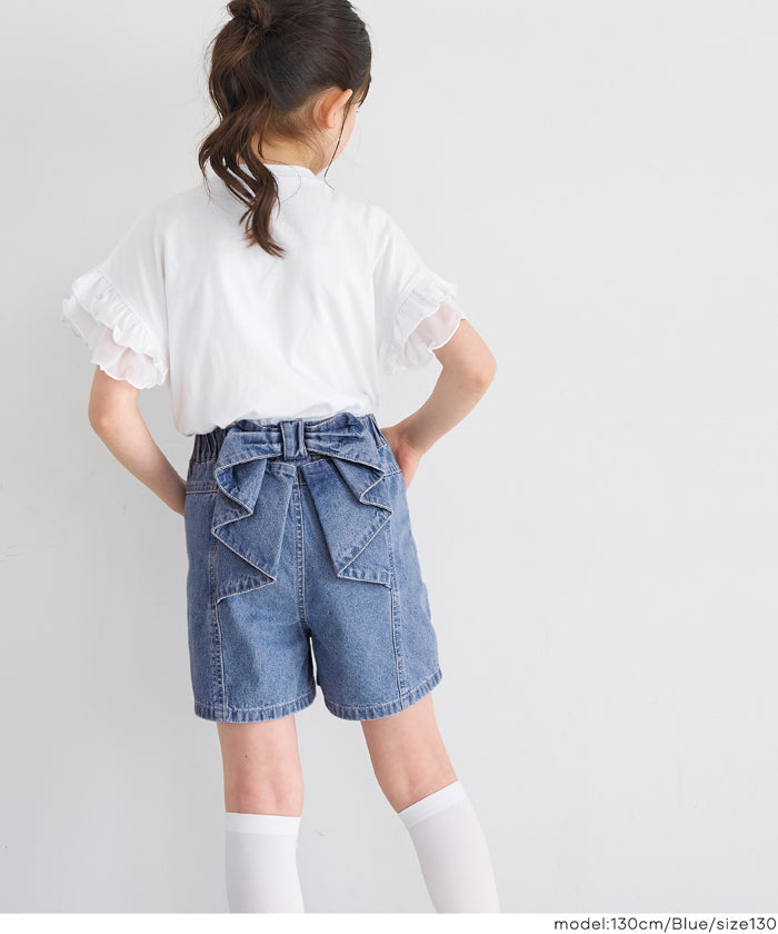デニムバックリボンショートパンツ キッズ メール便不可 – coca公式ストア