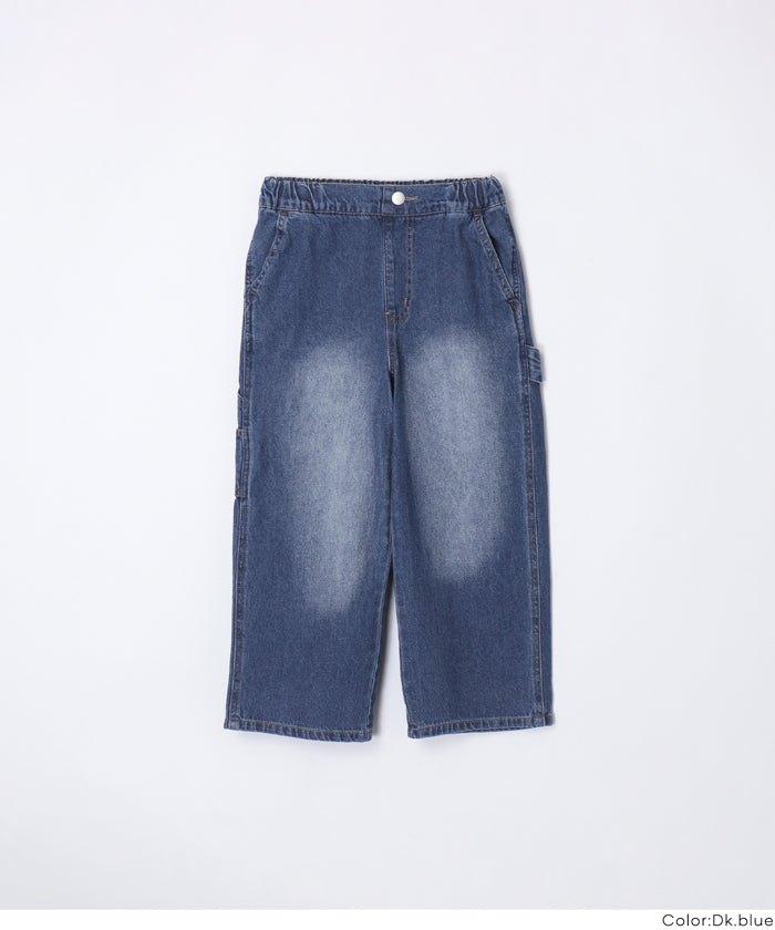 エブール　 11.5オンスデニム ペインターパンツ　インディゴ　25SS セール☆2490円→990円 デニムペインターパンツ キッズ メール便不可