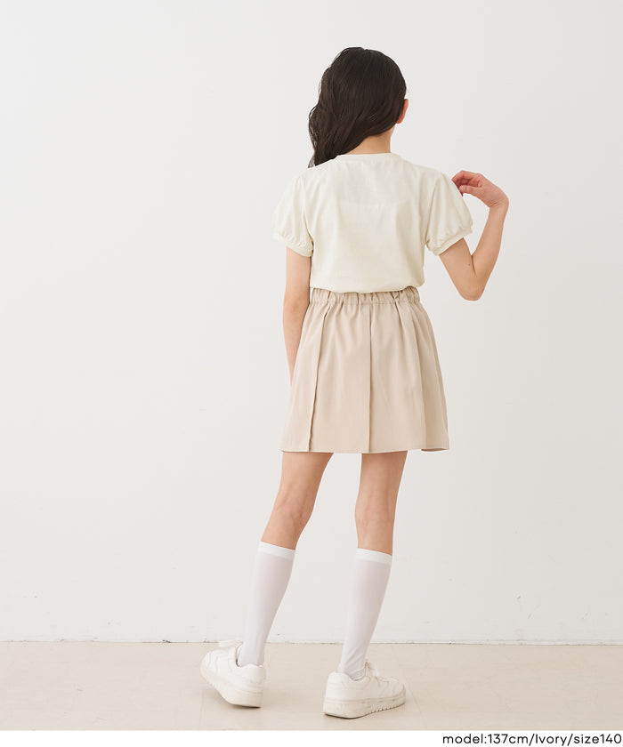 フランシュリッペFL5 ウサギ刺繍 パフスリーブ Tシャツ クリーム色 フランシュリッペfl5、うさぎ柄Tシャツ - メルカリ
