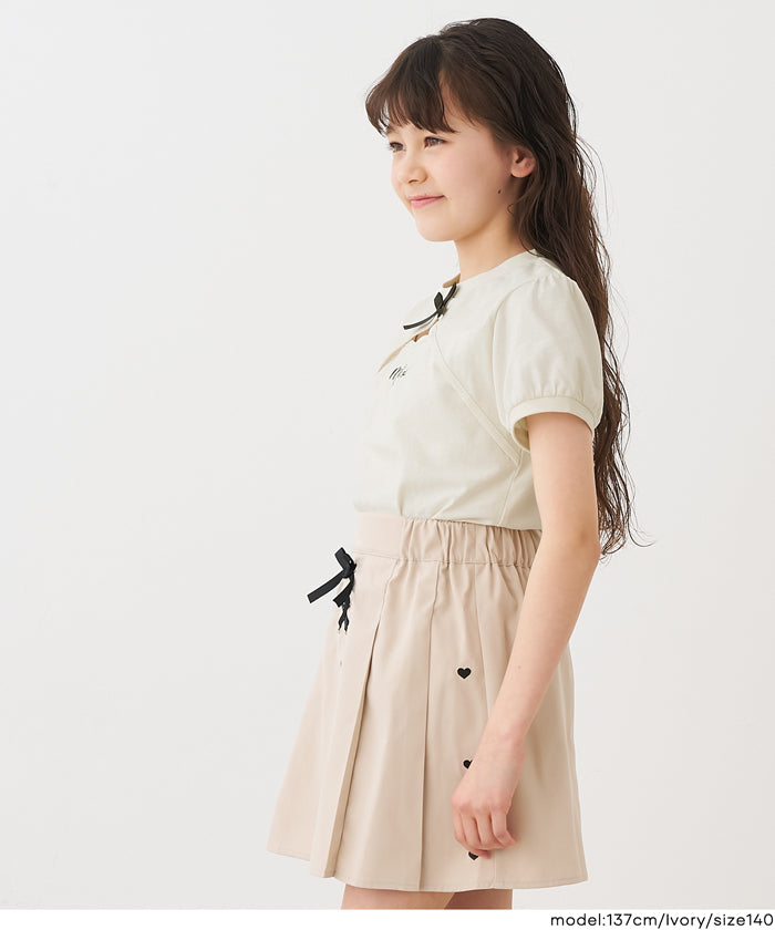 パフスリーブ刺繍Tシャツ キッズ メール便可 – coca公式ストア
