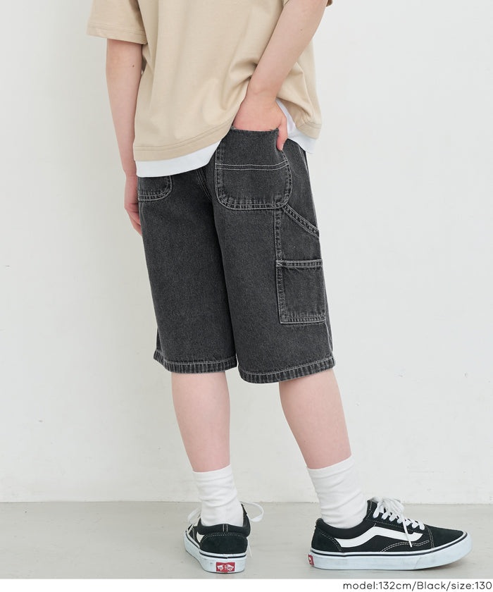 セール ☆1990円→1490円 デニムハーフパンツ キッズ メール便不可