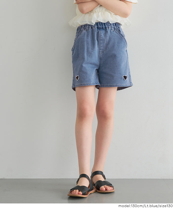 ハート刺繍ショートパンツ キッズ メール便不可 – coca公式ストア