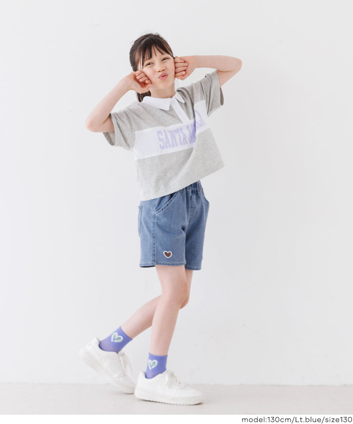 ハート刺繍ショートパンツ キッズ メール便不可 – coca公式ストア