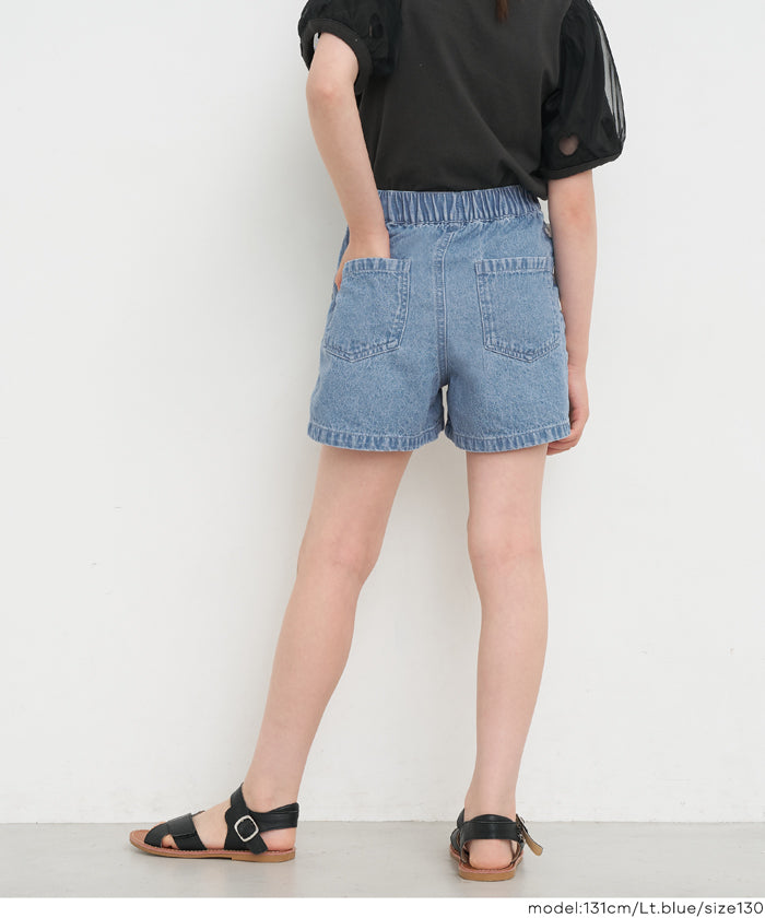 デニムレースアップショートパンツ キッズ メール便不可 – coca公式ストア