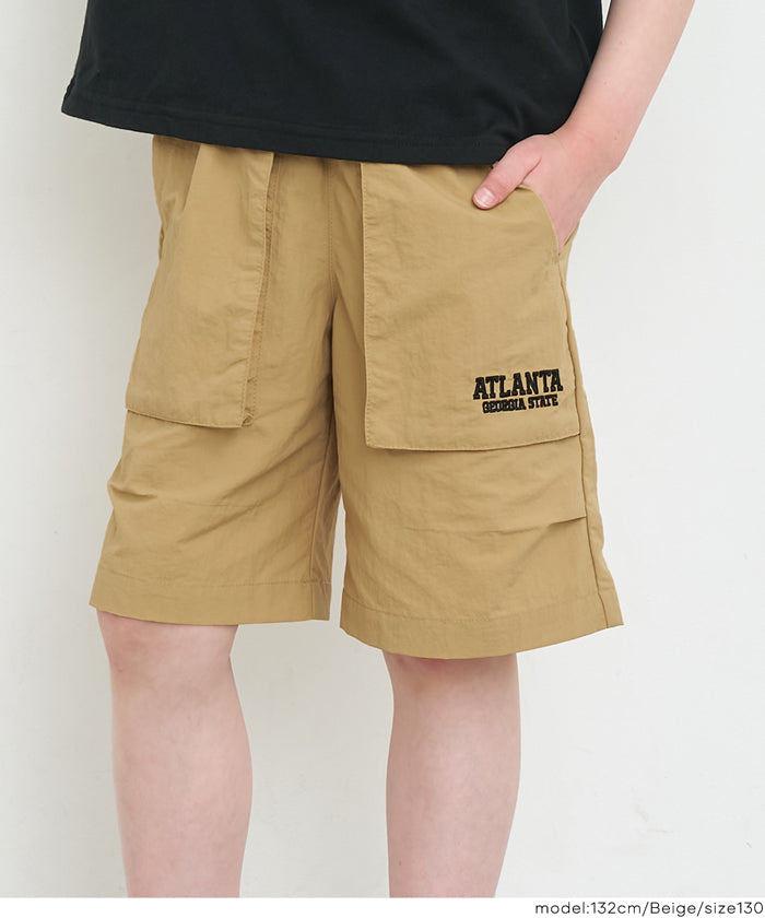 ワッシャーナイロン刺繍ハーフパンツ キッズ メール便不可 – coca公式
