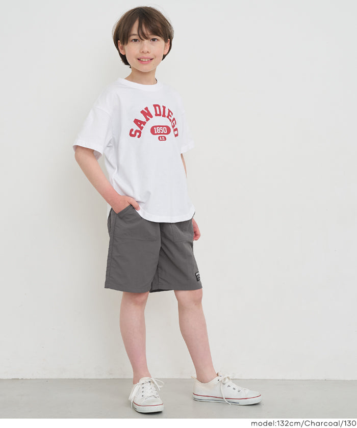 ワッシャーナイロンネームハーフパンツ キッズ メール便不可 – coca