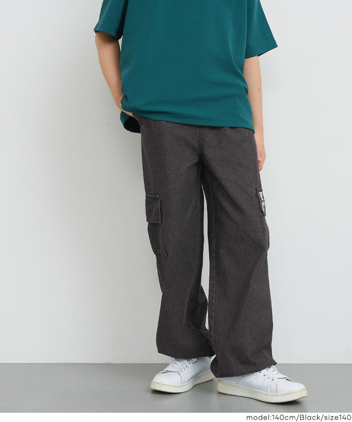 デニム刺繍ジョガーパンツ キッズ メール便不可 – coca公式ストア