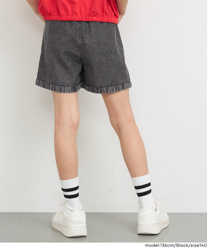 デニムハートバックルショートパンツ キッズ メール便不可 – coca公式