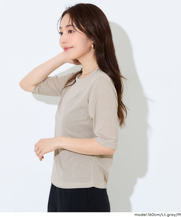 シアージョーゼット五分袖Tシャツ レディース メール便不可 – coca公式