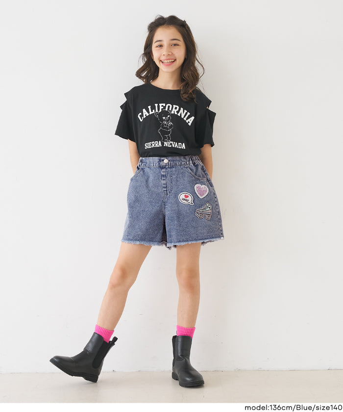デニムワッペンショートパンツ キッズ メール便不可 – coca公式ストア