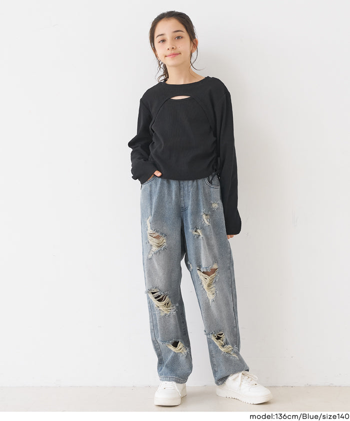 デニムダメージパンツ キッズ メール便不可 – coca公式ストア