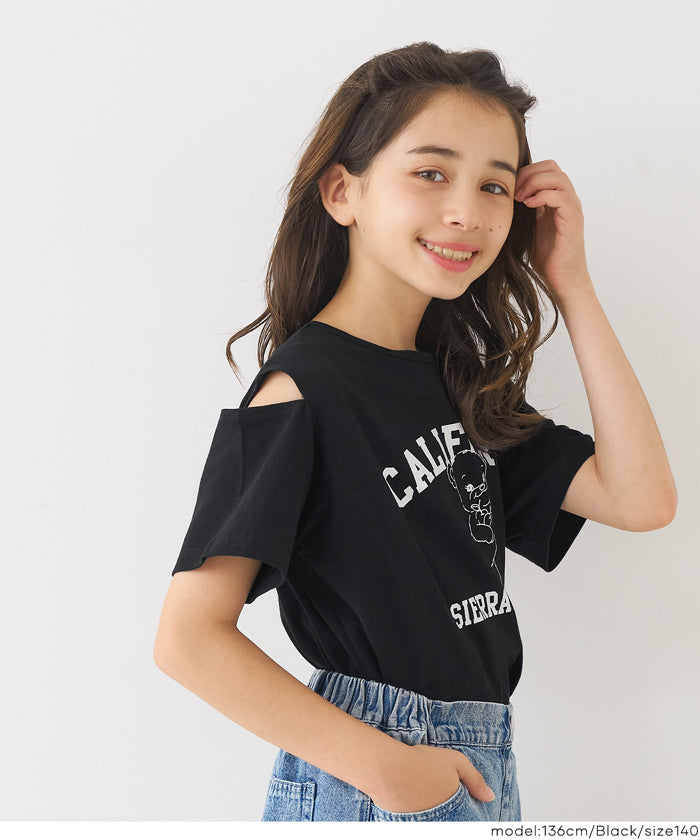 肩あきバッククロスTシャツ キッズ メール便可 – coca公式ストア