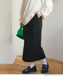 Skirt Women's Embossed Embossed I-Line Skirt Tight Skirt Back Slit Elastic Waist No Mail Delivery 23ss