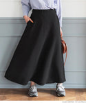 Skirt Women's Embossed A-line Silhouette Stretch Easy Care Elastic Waist Long Length Pocket No Mail Delivery 23ss coca coca