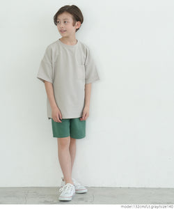 Kids 100-140 tops embossed wide silhouette pocket T-shirt plain short sleeve boys kids original children's clothes mail delivery available mrb coca coca