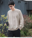 T-shirt men's embossed cut-and-sew long T-shirt crew neck big silhouette oversize elastic long sleeves plain fabric mail delivery impossibility 23ss coca coca