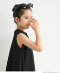 Kids 100-140 sleeveless dress embossed sleeveless A-line flare easy care girl parent and child matching children's clothes no mail delivery coca coca