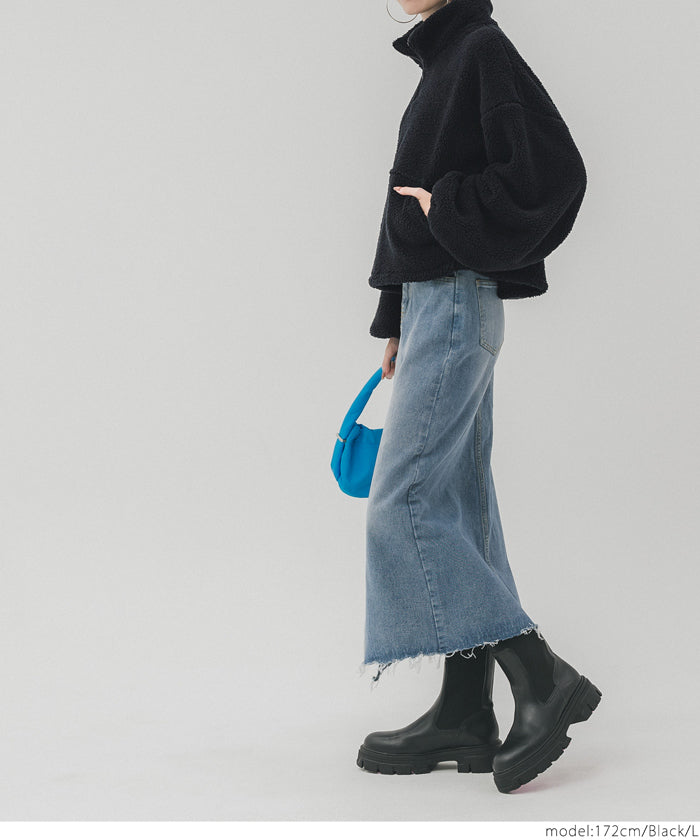 現行モデル★BRIEFING　ボアハーフジップ（リラックスフィット）【S】 現行モデル☆BRIEFING ボアハーフジップ（リラックスフィット）【S】