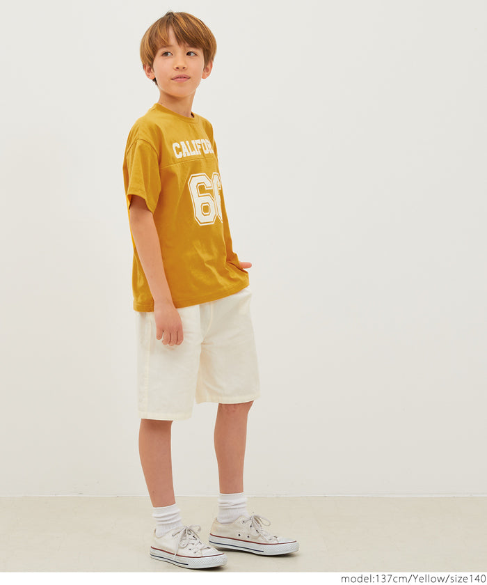 キッズ 110-140 Tシャツ ナンバリング プリント 半袖 カットソー ロゴ クルーネック プチプラ キッズオリジナル 子供服 メール便可 coca コカ