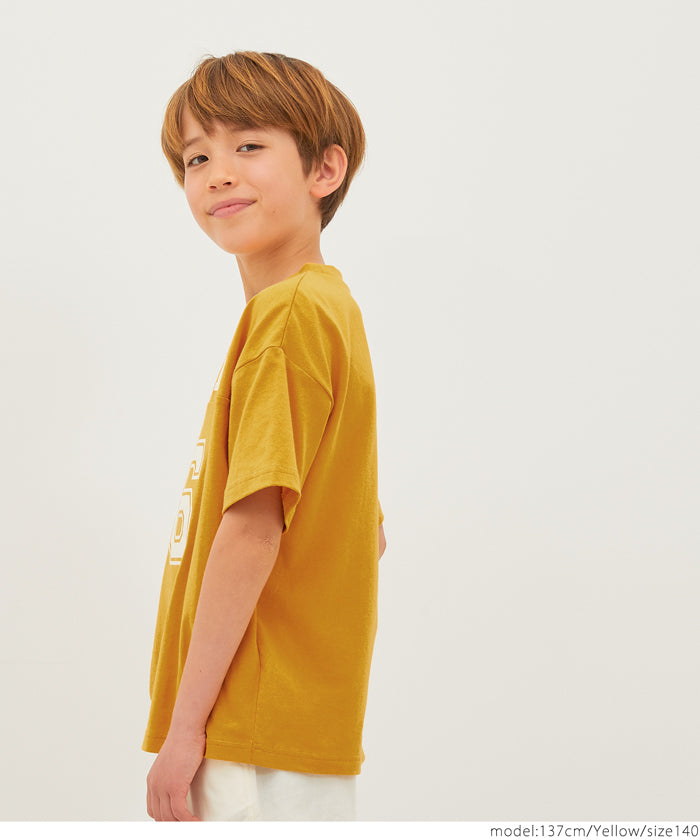 キッズ 110-140 Tシャツ ナンバリング プリント 半袖 カットソー ロゴ クルーネック プチプラ キッズオリジナル 子供服 メール便可 coca コカ