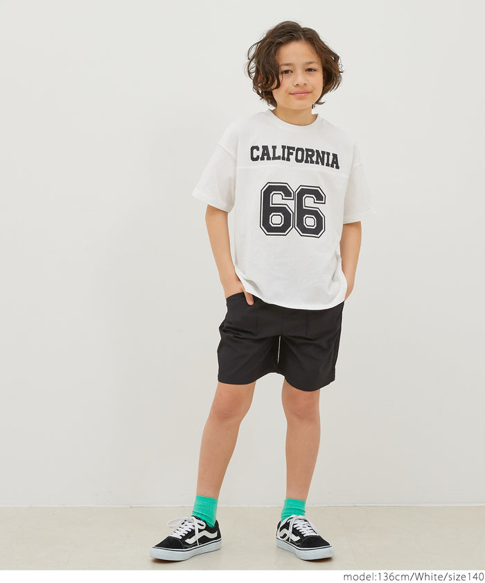 キッズ 110-140 Tシャツ ナンバリング プリント 半袖 カットソー ロゴ クルーネック プチプラ キッズオリジナル 子供服 メール便可 coca コカ