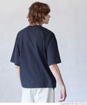 Tシャツ メンズ カットソー 半袖 刺繍 ワンポイント プルオーバー ミディアム丈 伸縮性 メール便不可 24ss coca コカ