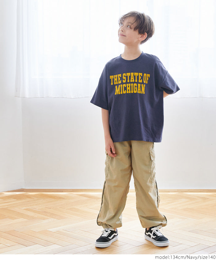 キッズ 120-150 Tシャツ コットン プリント 半袖 カットソー ロゴ クルーネック プチプラ 男の子 キッズオリジナル 子供服 メール便可 coca コカ