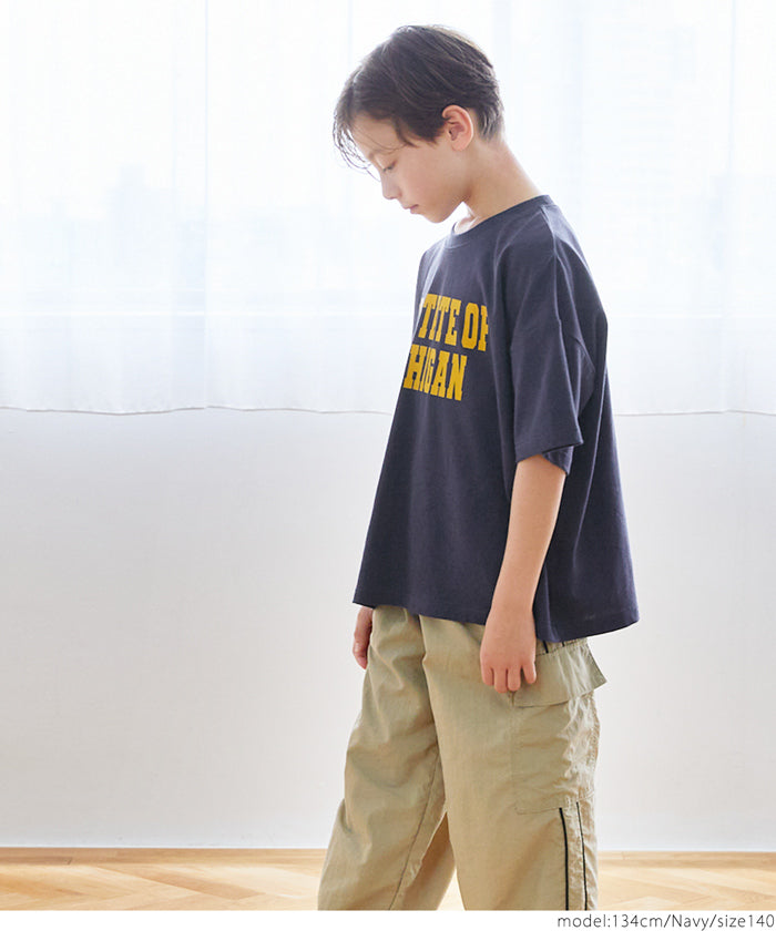 キッズ 120-150 Tシャツ コットン プリント 半袖 カットソー ロゴ クルーネック プチプラ 男の子 キッズオリジナル 子供服 メール便可 coca コカ