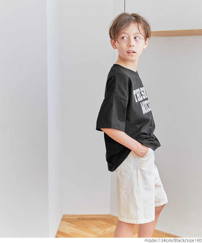 キッズ 120-150 Tシャツ コットン プリント 半袖 カットソー ロゴ クルーネック プチプラ 男の子 キッズオリジナル 子供服 メール便可 coca コカ