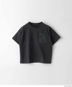 キッズ 120-150 Tシャツ 半袖 胸ポケット 異素材 無地 薄手 シンプル クルーネック 男の子 キッズオリジナル 子供服 メール便可 coca コカ