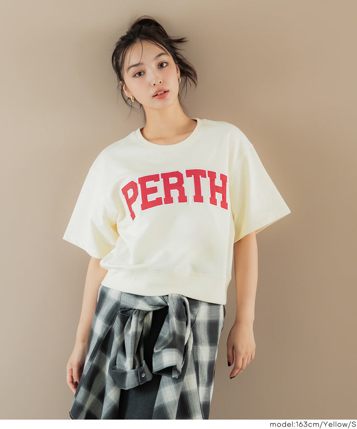 セール☆1690円→1290円 ロゴショートTシャツ レディース メール
