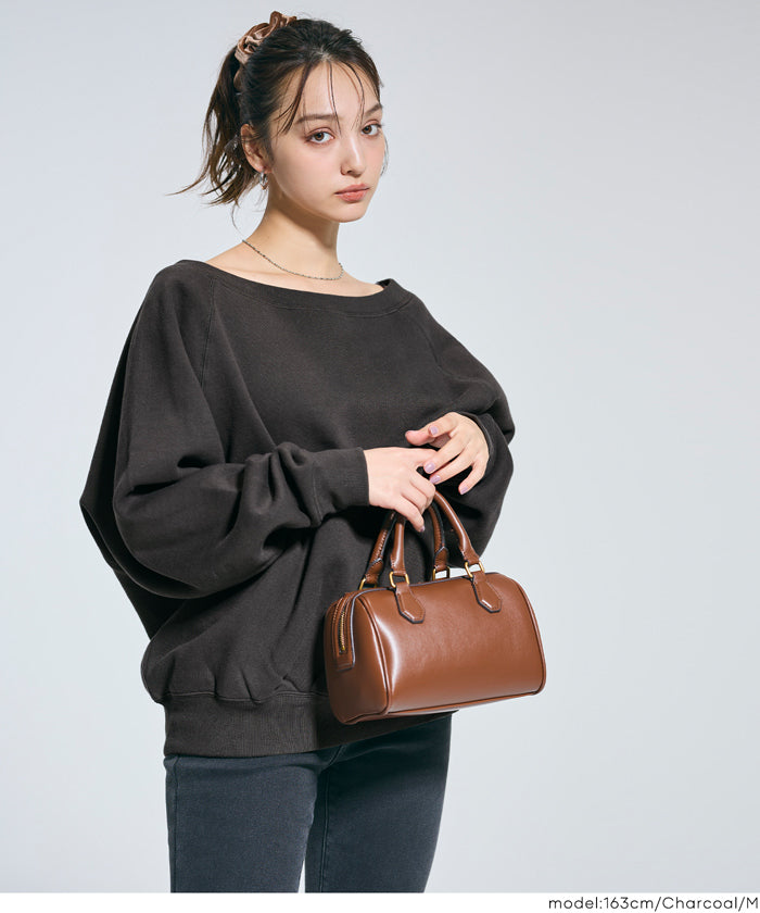 セール☆2690円→1990円 裏起毛 オフショルダースウェット レディース
